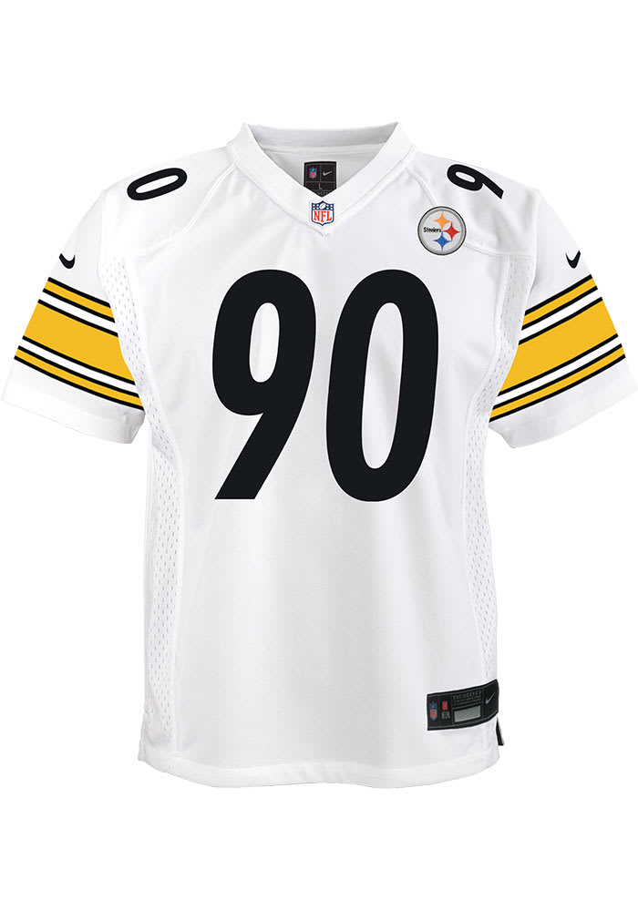 Pittsburgh Steelers TJ Watt Youth Away White Nike Football Jersey