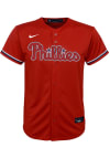 Main image for Nike Phillies Boys Red Alt 2 Replica Blank Baseball Jersey