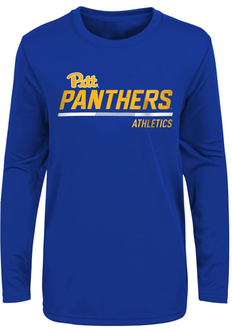 Youth Blue Pitt Panthers Engaged Long Sleeve T-Shirt