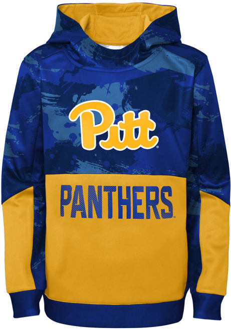 Youth Blue Pitt Panthers Covert Long Sleeve Hood