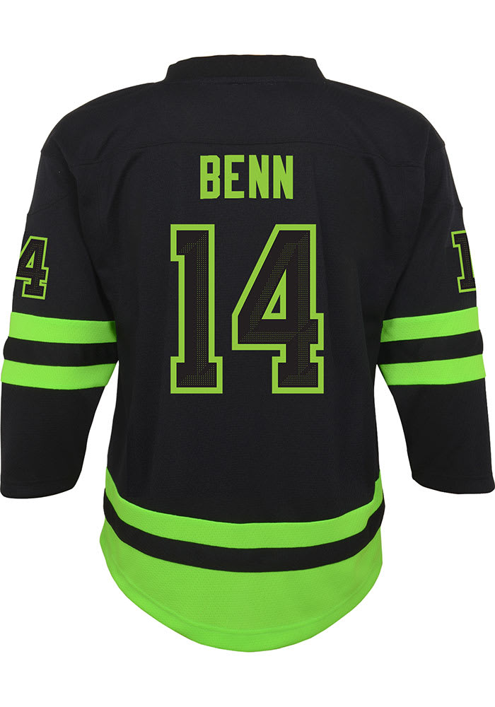 Dallas Stars No14 Jamie Benn Green Salute to Service Youth 2020 Stanley Cup Final Stitched Jersey