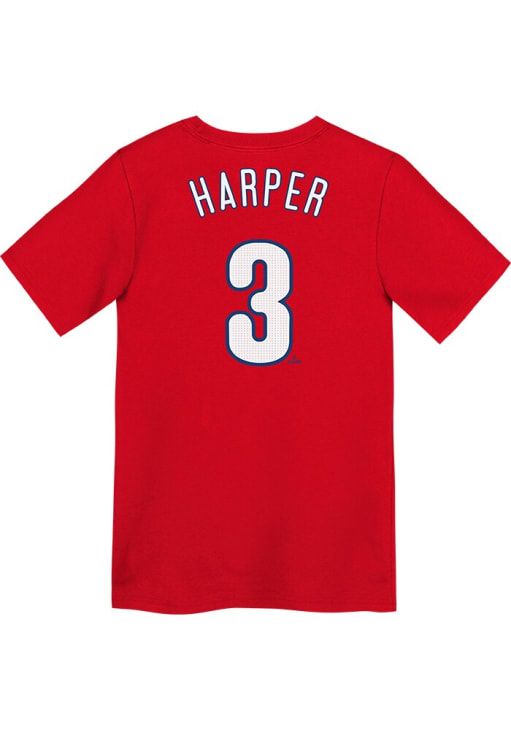 Bryce Harper  Philadelphia Phillies Boys Red Home NN Short Sleeve T-Shirt