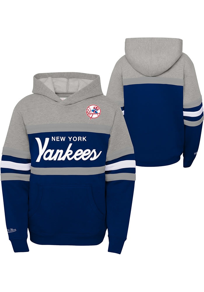New York Yankees Mitchell and Ness Youth NAVY Head Coach Long