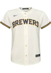 Main image for Nike Milwaukee Boys White Home Blank Replica Baseball Jersey