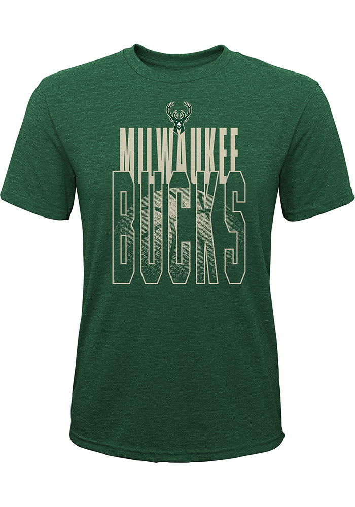 Milwaukee Bucks Youth Solar Flair Short Sleeve Fashion T