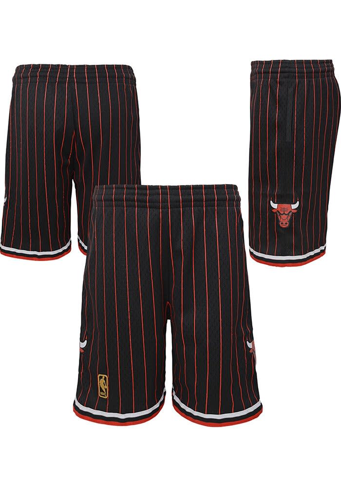 Chicago Bulls Mitchell and Ness Youth BLACK Swingman Shorts