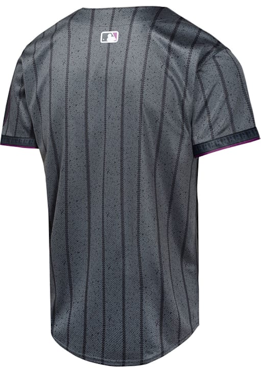 New York Mets Youth GREY City Connect Limited Blank Baseball