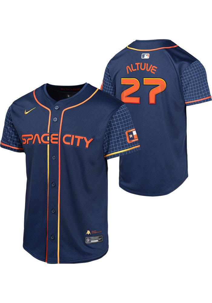 Houston Astros Jose Altuve Youth NAVY City Connect Limited