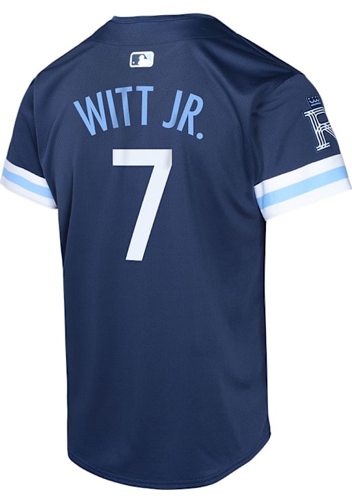 Kansas City Royals Bobby Witt Jr Youth NAVY City Connect Limited
