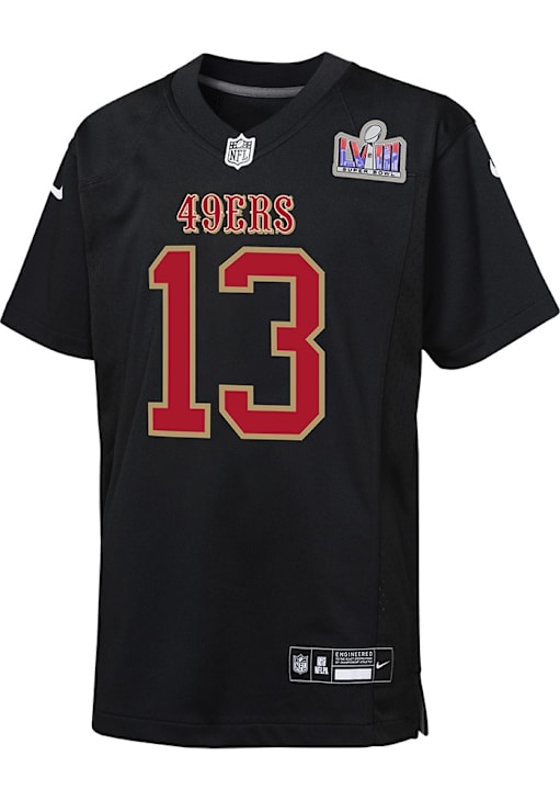 San Francisco 49ers Brock Purdy Youth SB LVIII Patch BLACK Nike
