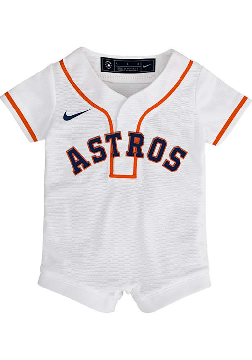 Houston Astros Nike Baby White Home Replica Romper Baseball Jersey