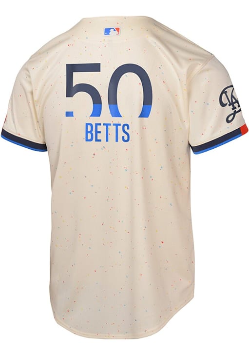 Los Angeles Dodgers Mookie Betts Youth CREAM City Connect Limited