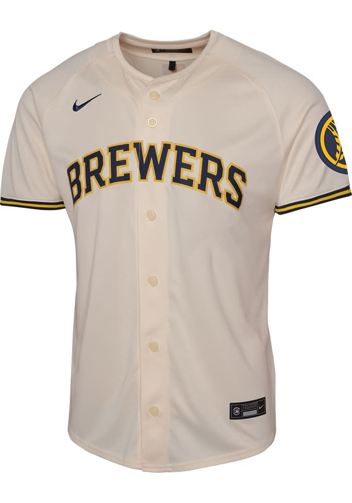 Milwaukee brewers youth jersey outlet