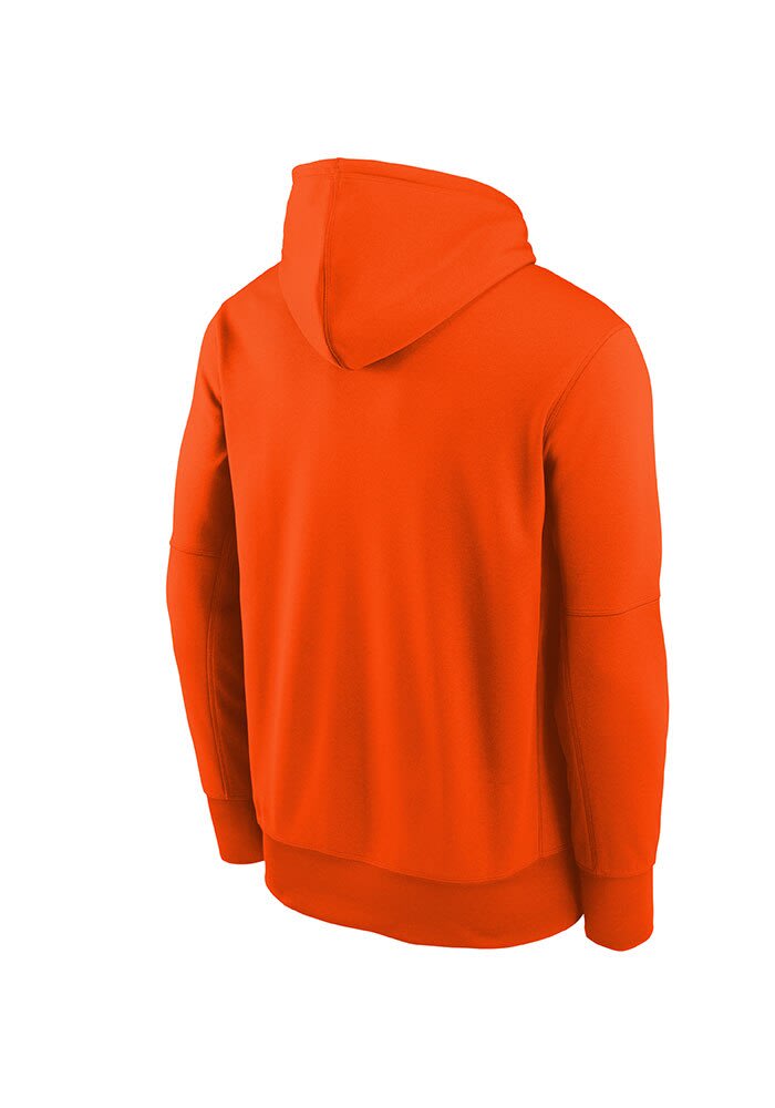 Chicago Bears Nike Youth ORANGE Therma Long Sleeve Hoodie - 133418905