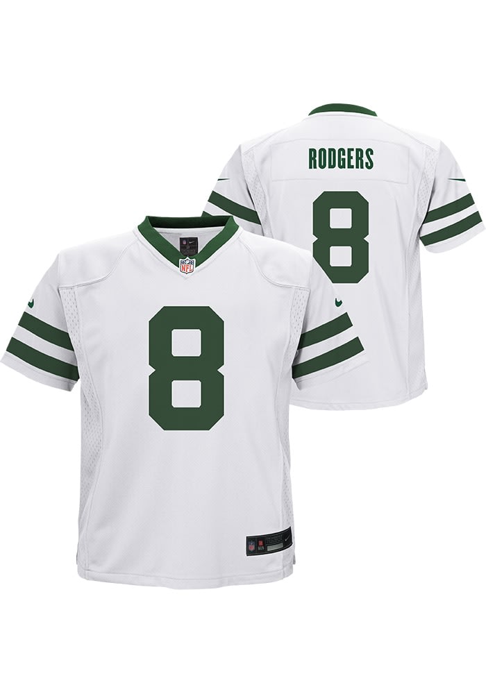 New York Jets Aaron Rodgers Boys Alt 2 Replica GREEN Nike Football Jersey