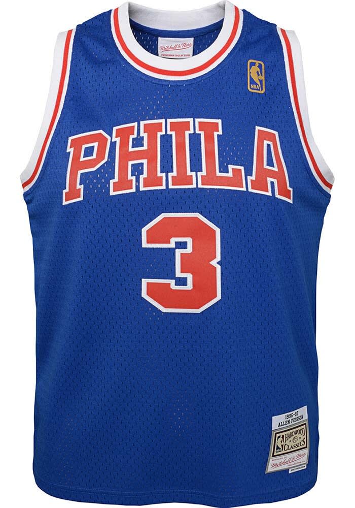 iverson sixers ユニフォーム bboy Amazon.com: Allen Iverson Philadelphia 76ers Blue Youth 8-20