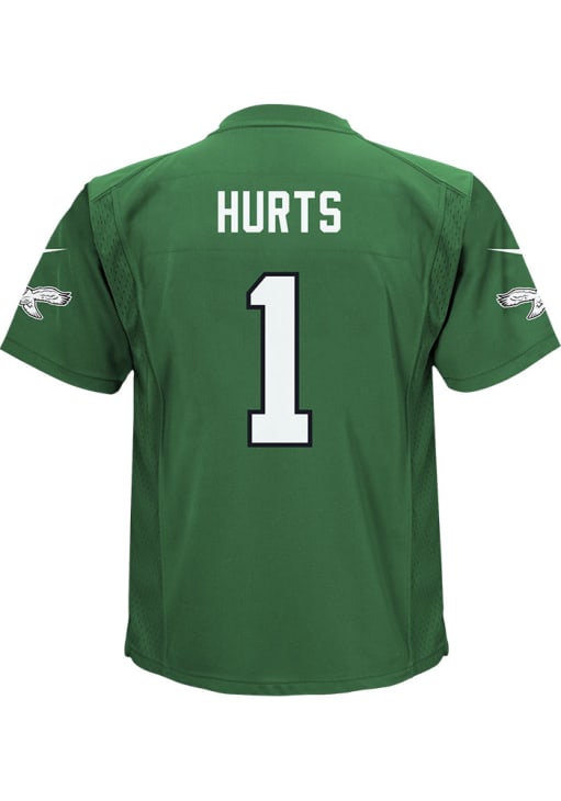 Jalen Hurts Philadelphia Eagles Baby Kelly Green Nike Alt. 2 Replica Football Jersey