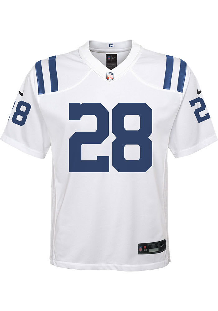 Indianapolis Colts Jonathan Taylor Youth Replica White Nike