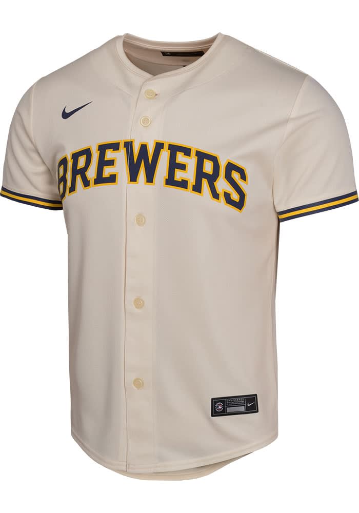 Nike Milwaukee Brewers Youth White Home Game Blank Jersey