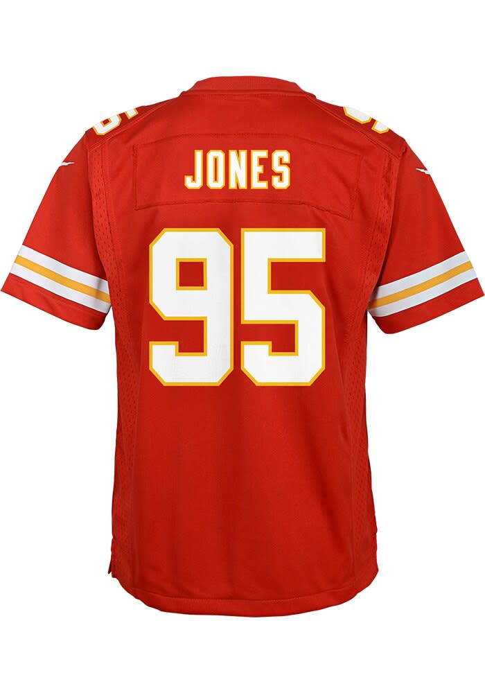 Kansas City Chiefs Chris Jones Youth Replica Red Nike Football