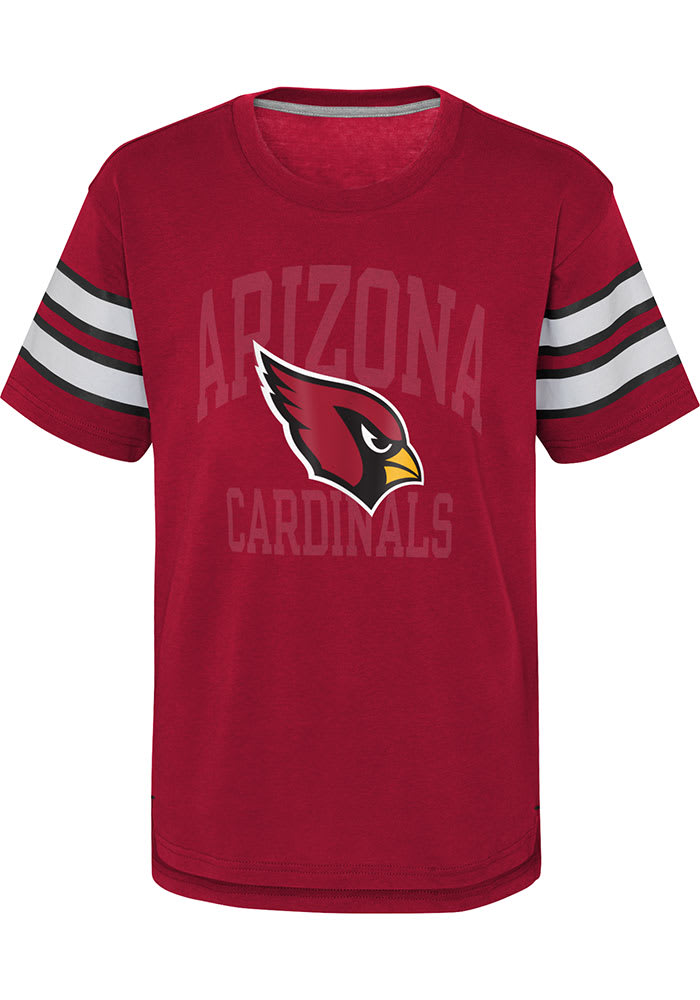 Outerstuff Arizona Cardinals Youth Cardinal Team Official Short Sleeve Fashion Tshirt Cardinal 100 Cotton Size S Rally House