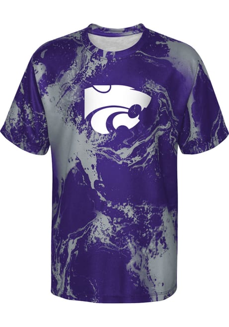 Youth Purple K-State Wildcats In The Mix Short Sleeve T-Shirt