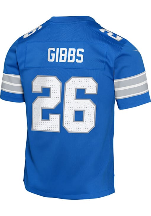 Detroit Lions Jahmyr Gibbs Youth Home Replica BLUE Nike Football