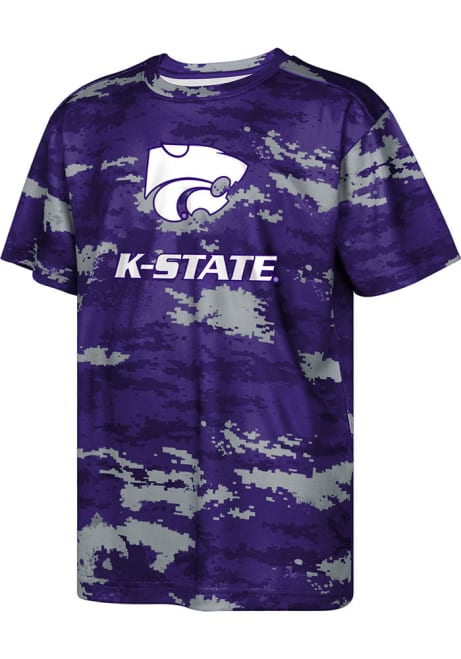 Boys Purple K-State Wildcats Scrimmage Short Sleeve T-Shirt