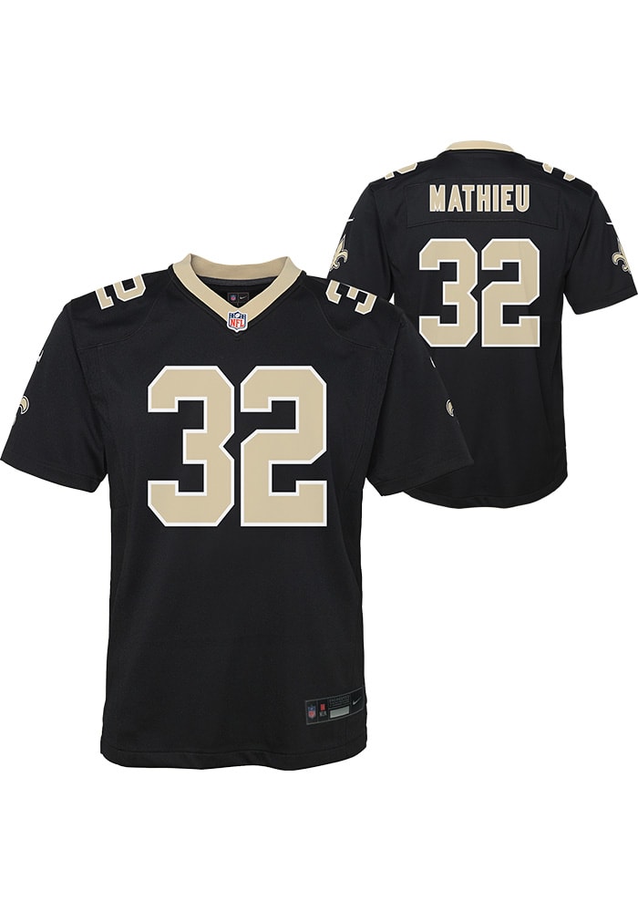 New Orleans Saints Tyrann Mathieu Youth Replica BLACK Nike Football Jersey