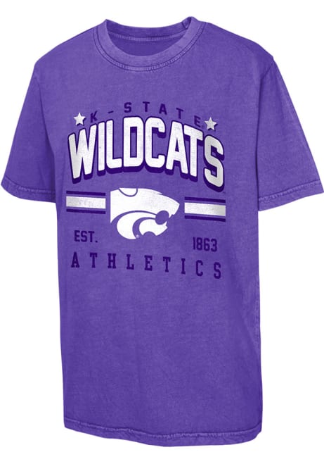 Boys Purple K-State Wildcats Sure Shot Vintage Short Sleeve T-Shirt