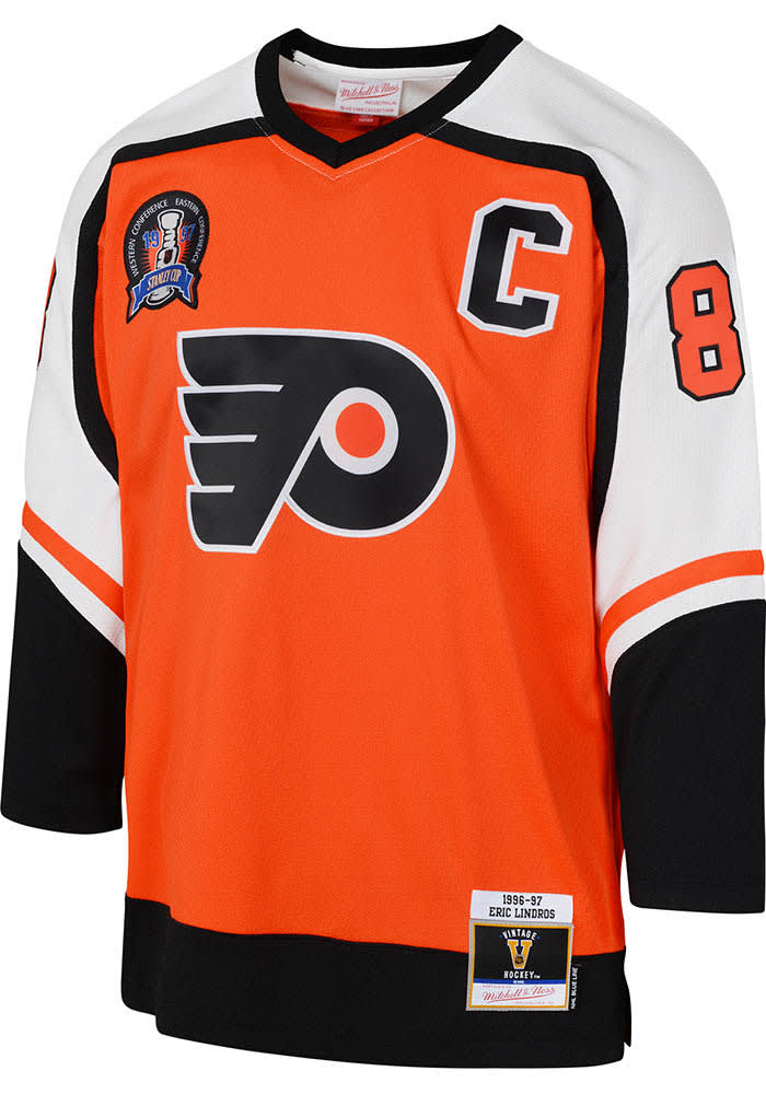 Philadelphia Flyers Eric Lindros Youth White Dark Retired Hockey