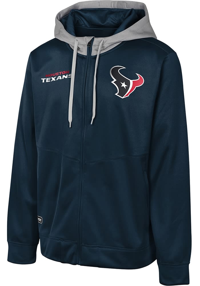 Houston Texans Mens Replay Zip - NAVY