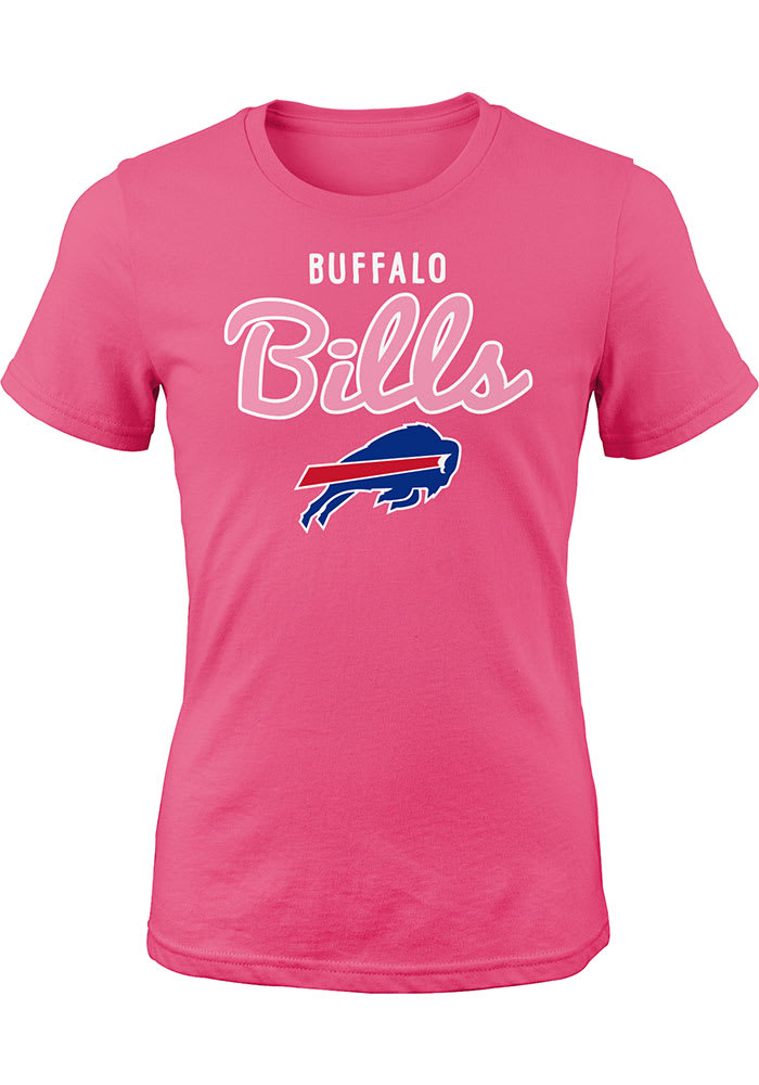 Buffalo Bills Girls Pink Big Game Short Sleeve T Shirt