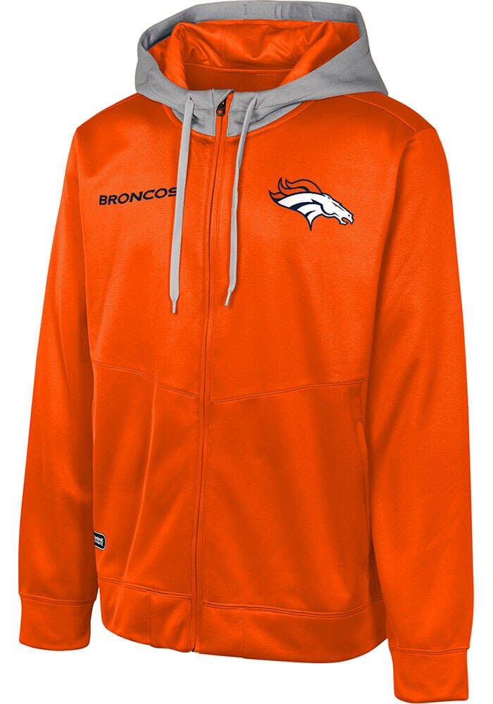 Denver Broncos Mens NAVY Replay Zip - 133420510