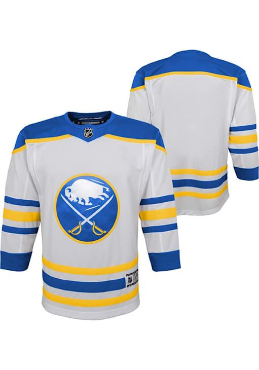 Buffalo Sabres Youth White Premier Away Hockey Jersey 133420771