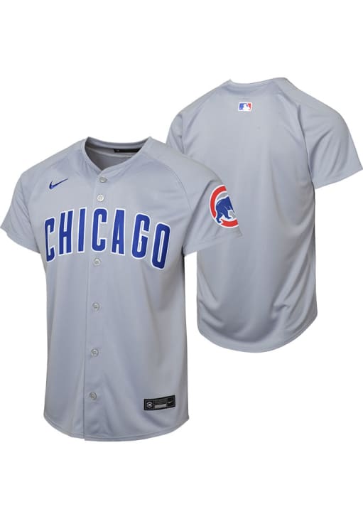 Nike Chicago Cubs Youth Grey Limited Road Blank Jersey