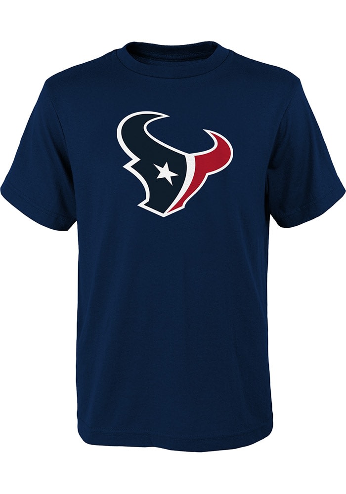 Houston Texans Youth NAVY Primary Logo Short Sleeve Tee