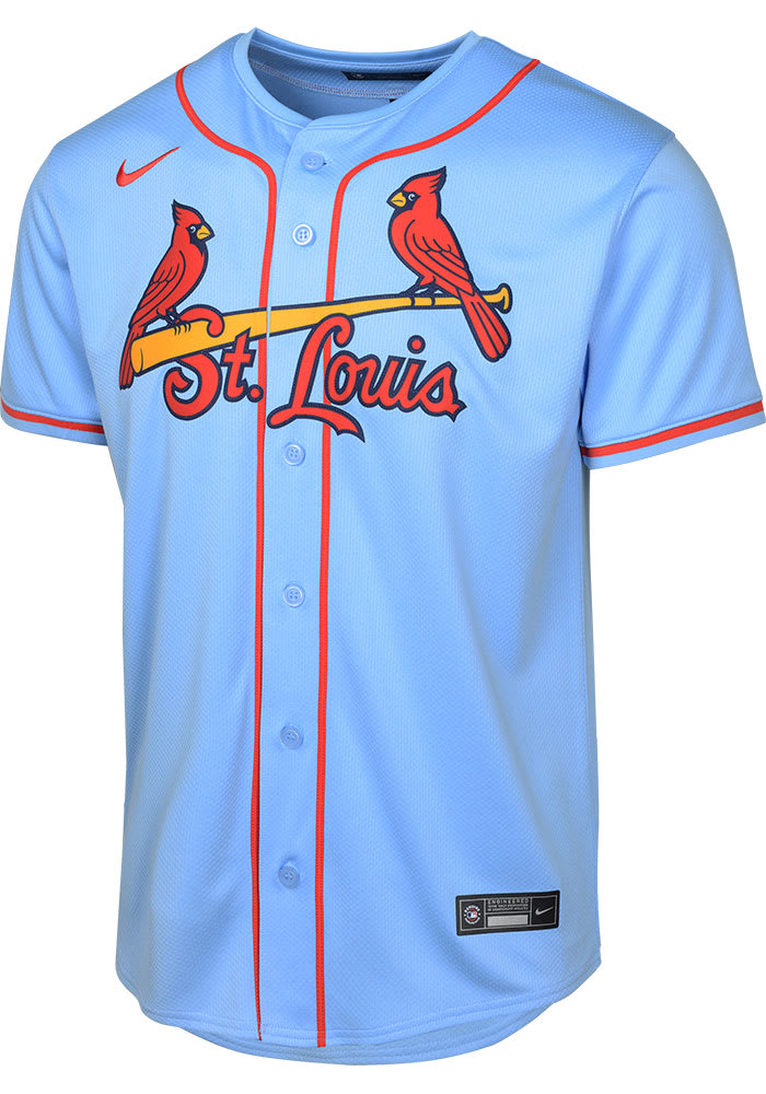 St Louis Cardinals Youth LIGHT BLUE Alt Limited Blank Baseball