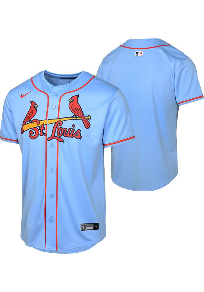 St Louis Cardinals Youth LIGHT BLUE Alt Limited Blank Baseball