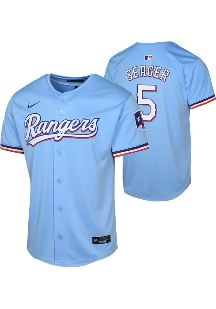 Corey Seager Nike Texas Rangers Youth Light Blue Alt Limited Jersey