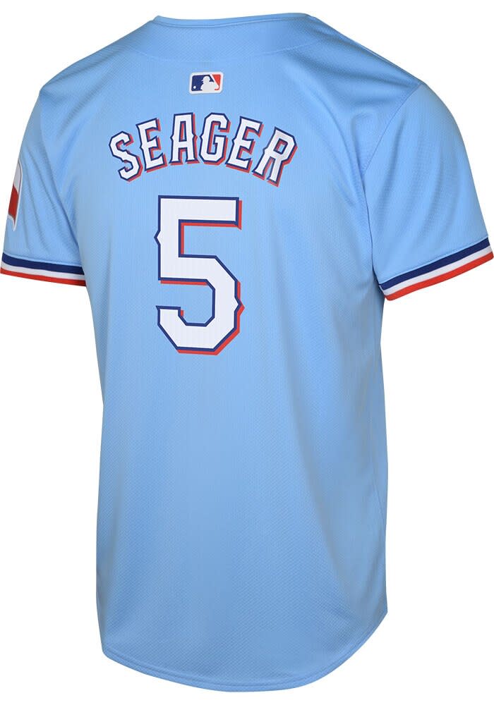 Texas Rangers Corey Seager Youth LIGHT BLUE Alt Limited Baseball