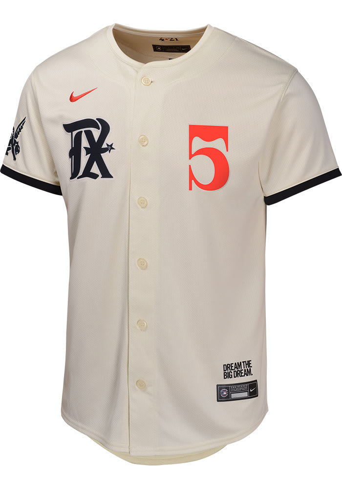 Texas Rangers Corey Seager Youth TAN City Connect Limited Baseball