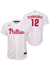 Main image for Kyle Schwarber  Nike Philadelphia Phillies Youth White Home Replica Jersey