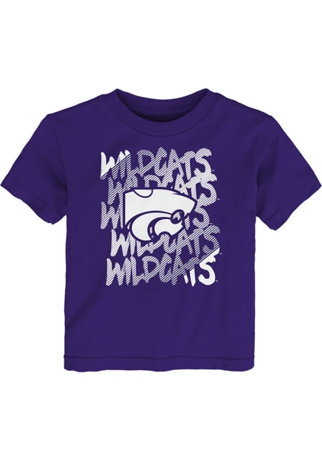 Toddler Purple K-State Wildcats Slash Short Sleeve T-Shirt