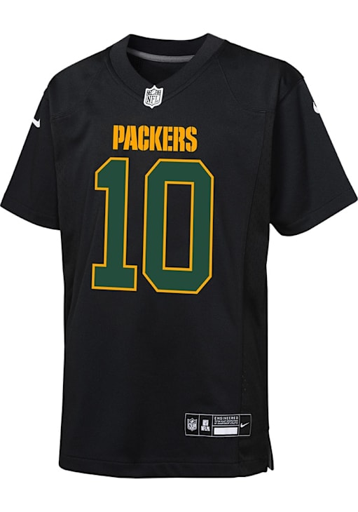 Jordan Love Green Bay Packers Youth Black Nike Game Football Jersey