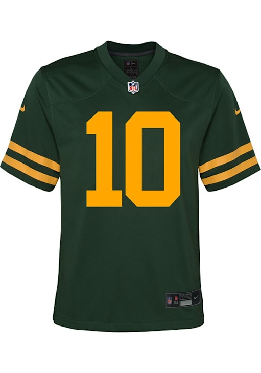 Jordan Love Green Bay Packers Youth Green Nike Alt Replica Football Jersey