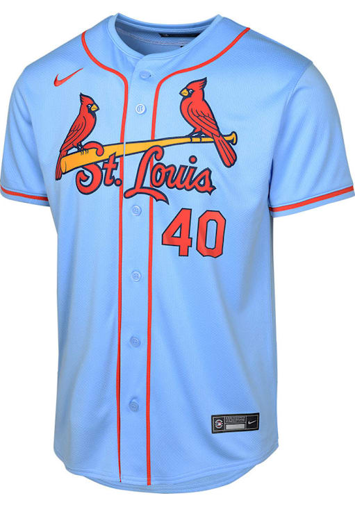 St Louis Cardinals Willson Contreras Youth LIGHT BLUE Alt Limited