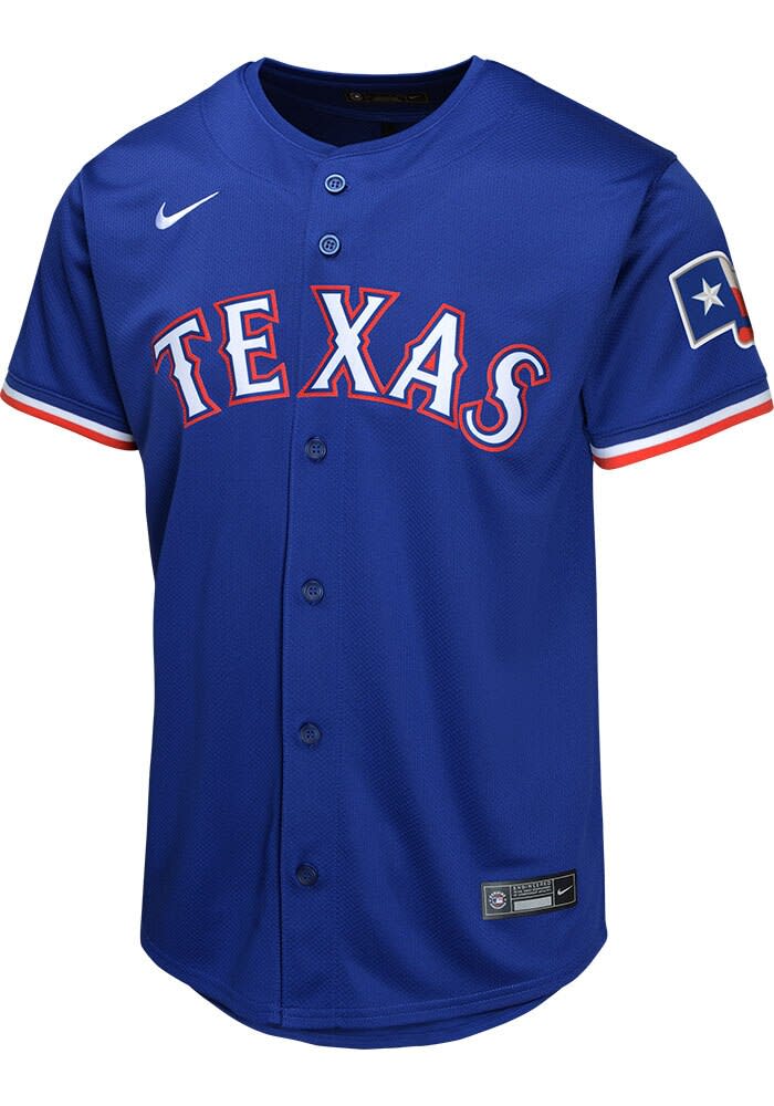 Texas Rangers Youth BLUE Alt 2 Limited Blank Baseball Jersey