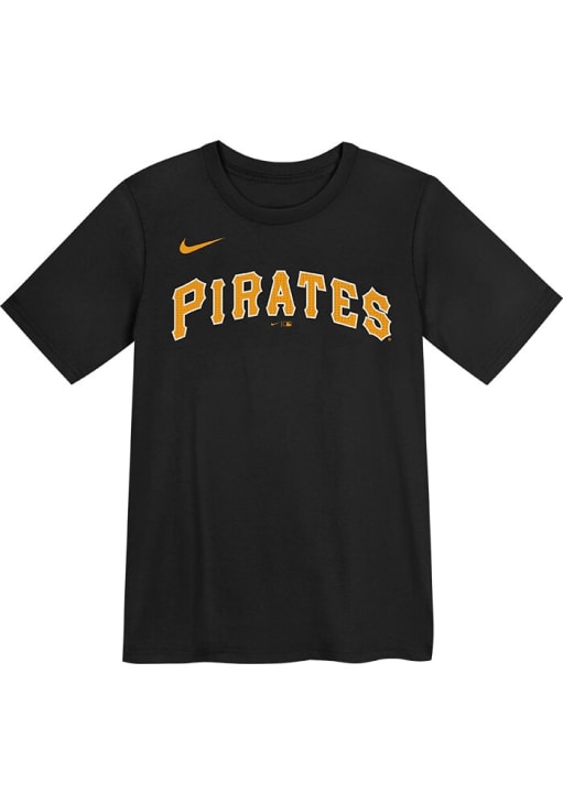 Paul Skenes  Pittsburgh Pirates Boys Black Name and Number Short Sleeve T-Shirt