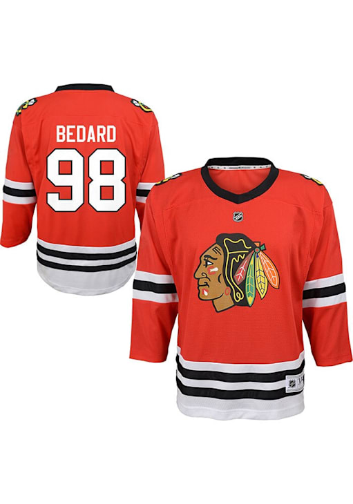 Chicago Blackhawks Connor Bedard Baby Home Replica Red Hockey